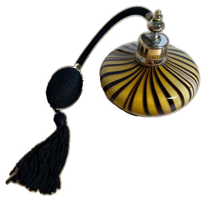 Vintage Murano-Style Art Glass Perfume Atomizer