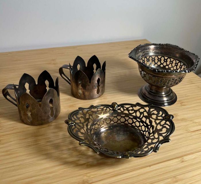 Vintage Silver-Plated Hollowware Set